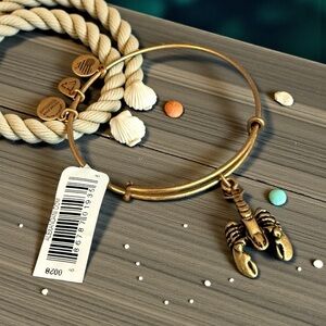 🦞ALEX AND ANI🦞Lobster Charm Bangle in Rafaelian Gold/NWT
